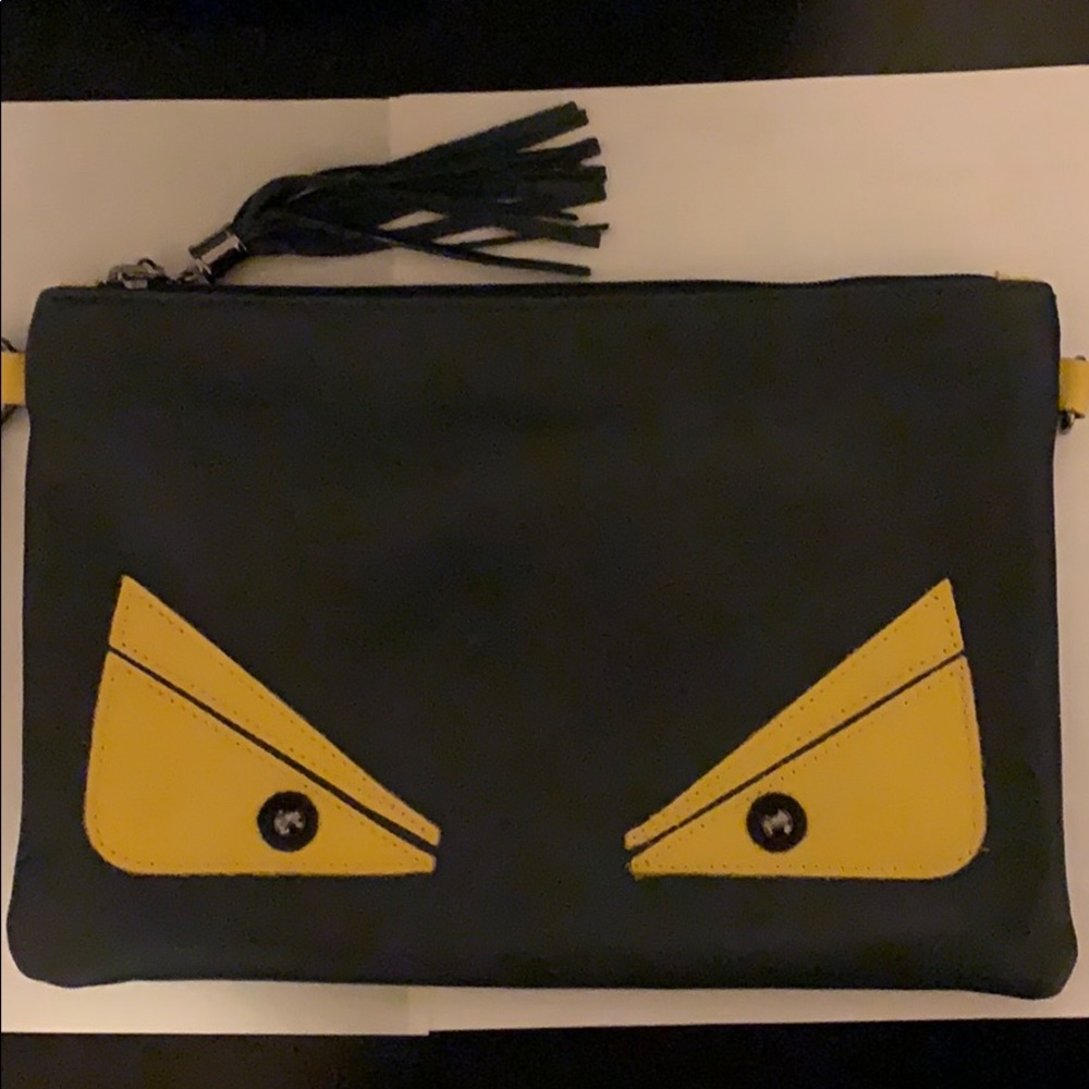 Italian leather clutch